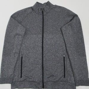 Lululemon Men's Engineered Warmth Jacket Black / White Merino Wool Size XL